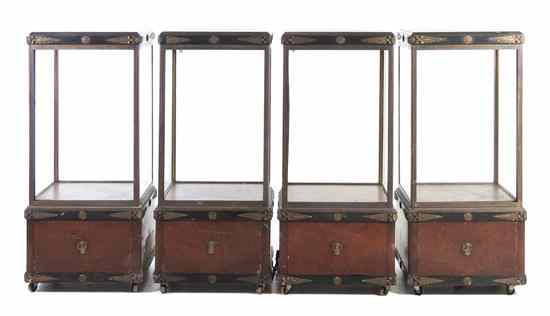 Appraisal: A Set of Four Neoclassical Style Gilt Bronze Mounted Vitrines