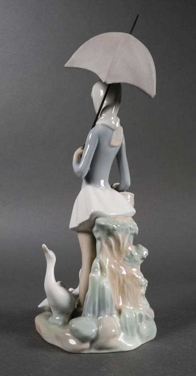 Appraisal: LLADRO FIGURINE GIRL WITH UMBRELLAPorcelain Lladro of a girl with