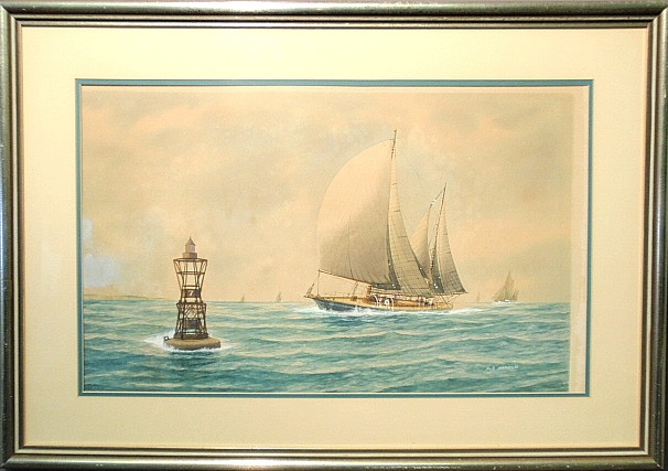 Appraisal: - Arnold Jay American Massachusetts b framed and matted watercolor