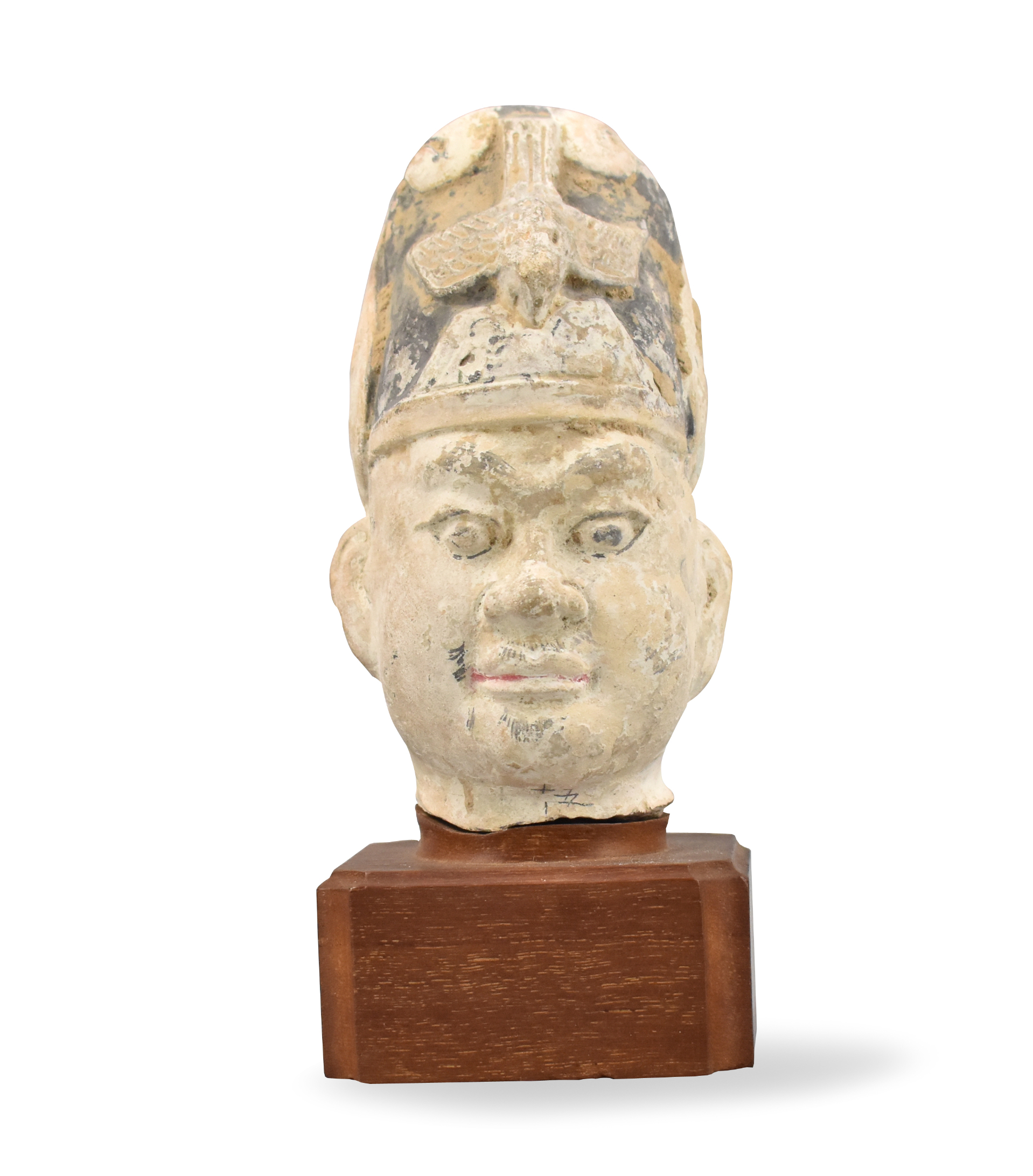 Appraisal: Chinese Tang Dynasty bust in ceramic of a Chinese official