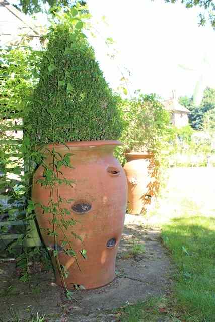 Appraisal: A LARGE WHICHFORD POTTERY TERRACOTTA STRAWBERRY PLANTER high