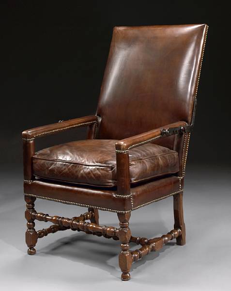 Appraisal: A Louis XIV fauteuil mecanique late th century The adjustable