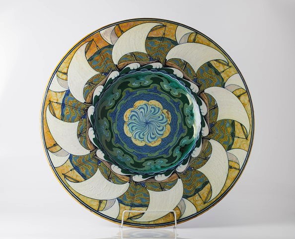 Appraisal: Galileo Chini Italian - for Arte della CeramicaArt Nouveau charger