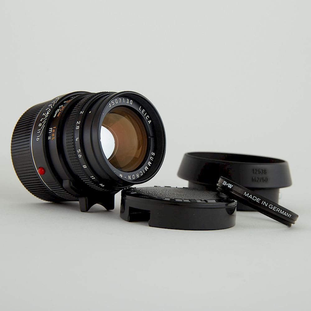 Appraisal: Leica SummiCron-M Camera Lens with B W Polarizing Filter Leica