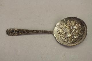 Appraisal: Antique Kirk Son Repousse Berry Spoon Antique Kirk Son Repousse