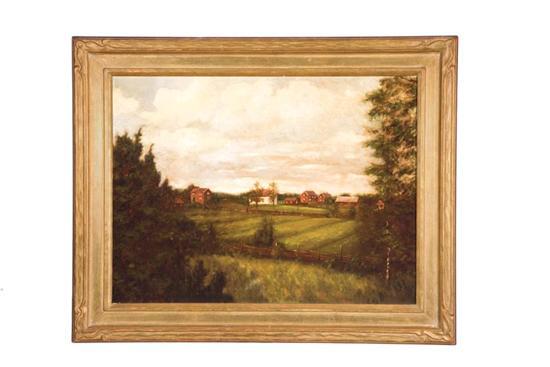 Appraisal: LANDSCAPE AMERICAN LATE TH CENTURY Oil on canvas unsigned Scene