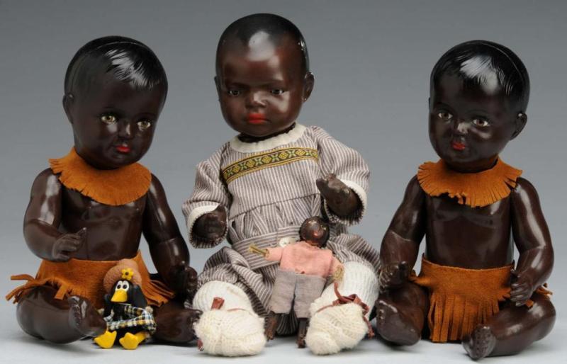 Appraisal: Lot of Black Dolls Description Germany and France Ca Two