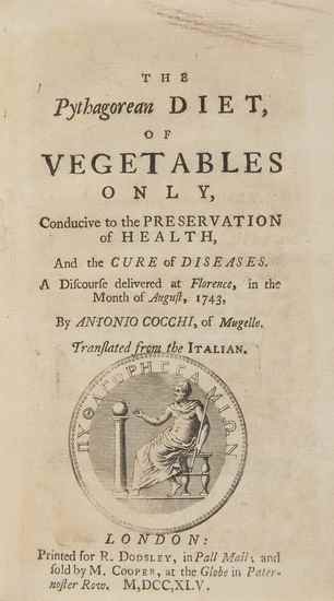 Appraisal: Cocchi Antonio The Pythagorean Diet of Vegetables only conducive to