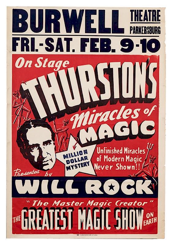 Appraisal: On Stage Thurston s Miracles of Magic Rock Will William