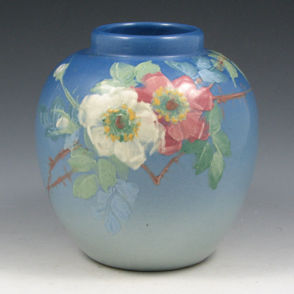 Appraisal: Colorful Weller Hudson vase by Hester Pillsbury with open rose