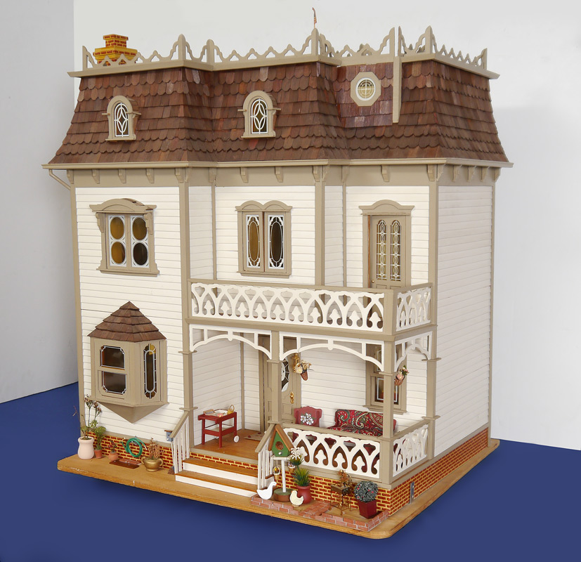 Appraisal: THE HOUSEWORKS VICTORIAN STYLE DOLL HOUSE Second Empire Late Victorian