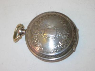 Appraisal: A CRONOMETRO VERDAD FULL HUNTER SILVER POCKET WATCH the gilt