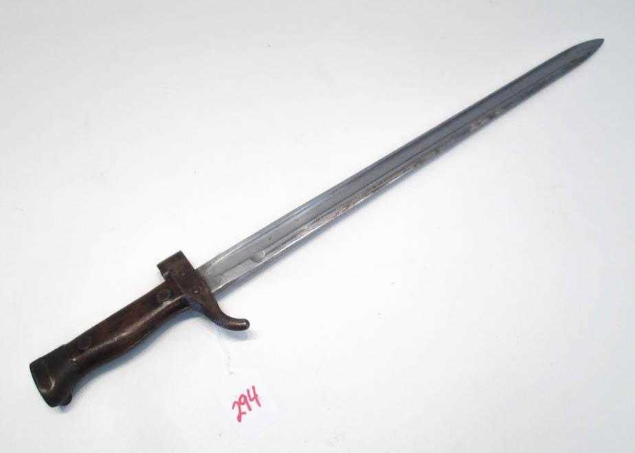 Appraisal: FRENCH MODEL BAYONET having blade with deep wide fuller shortened