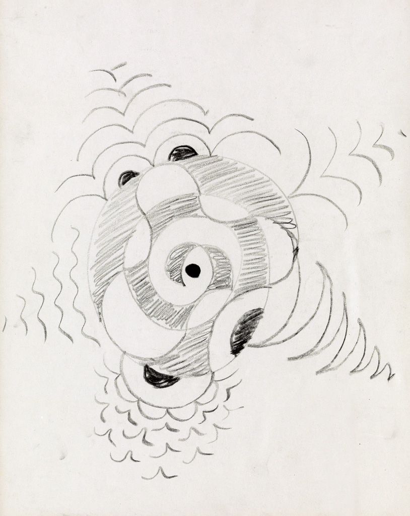 Appraisal: CHARLES BURCHFIELD Movement Study Pencil on paper x mm x