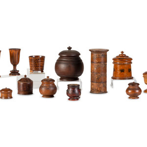 Appraisal: A Collection of Treen and Other Wooden Ware th th