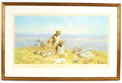 Appraisal: David Shepherd British - Serengeti numbered limited edition print cm