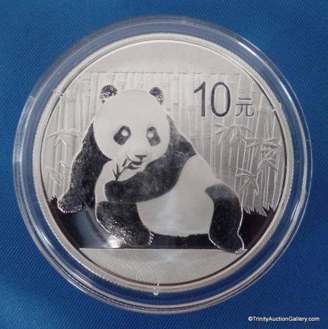 Appraisal: oz Silver Chinese Panda Bullion CoinUncirculated Condition - fine silver