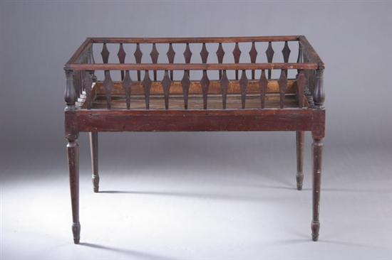 Appraisal: AMERICAN FEDERAL WINDSOR ARROW-BACK CHILD'S BED early th circa Finely-turned