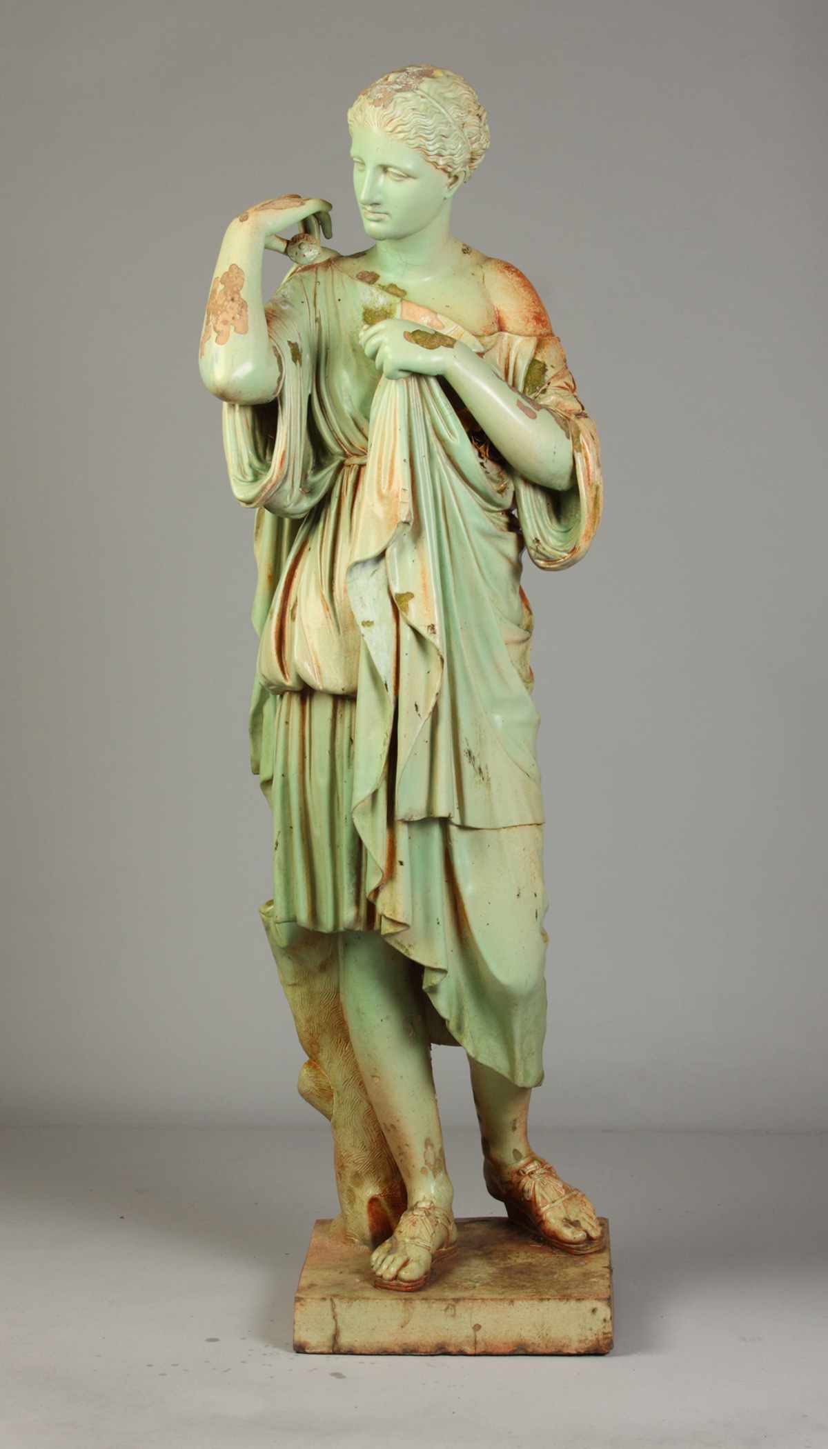 Appraisal: Terra Cotta Garden Sculpture Glaze loss and wear ' ''E