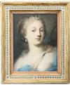 Appraisal: PASTEL - Portrait of a Young Woman as Diana by