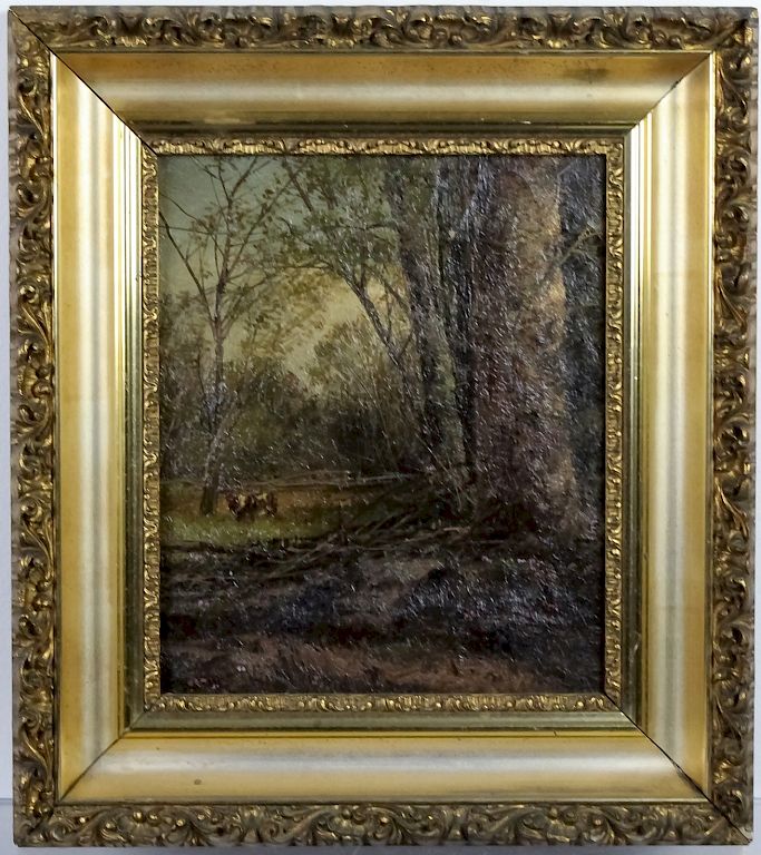 Appraisal: Alfred S Wall - American Oil Art Painting Alfred Wall