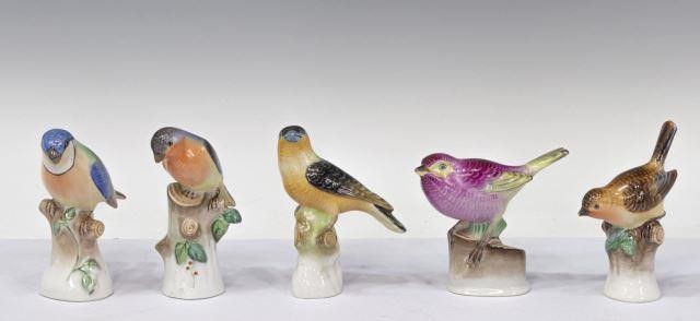 Appraisal: lot of Herend hand-painted porcelain birds two with small chip