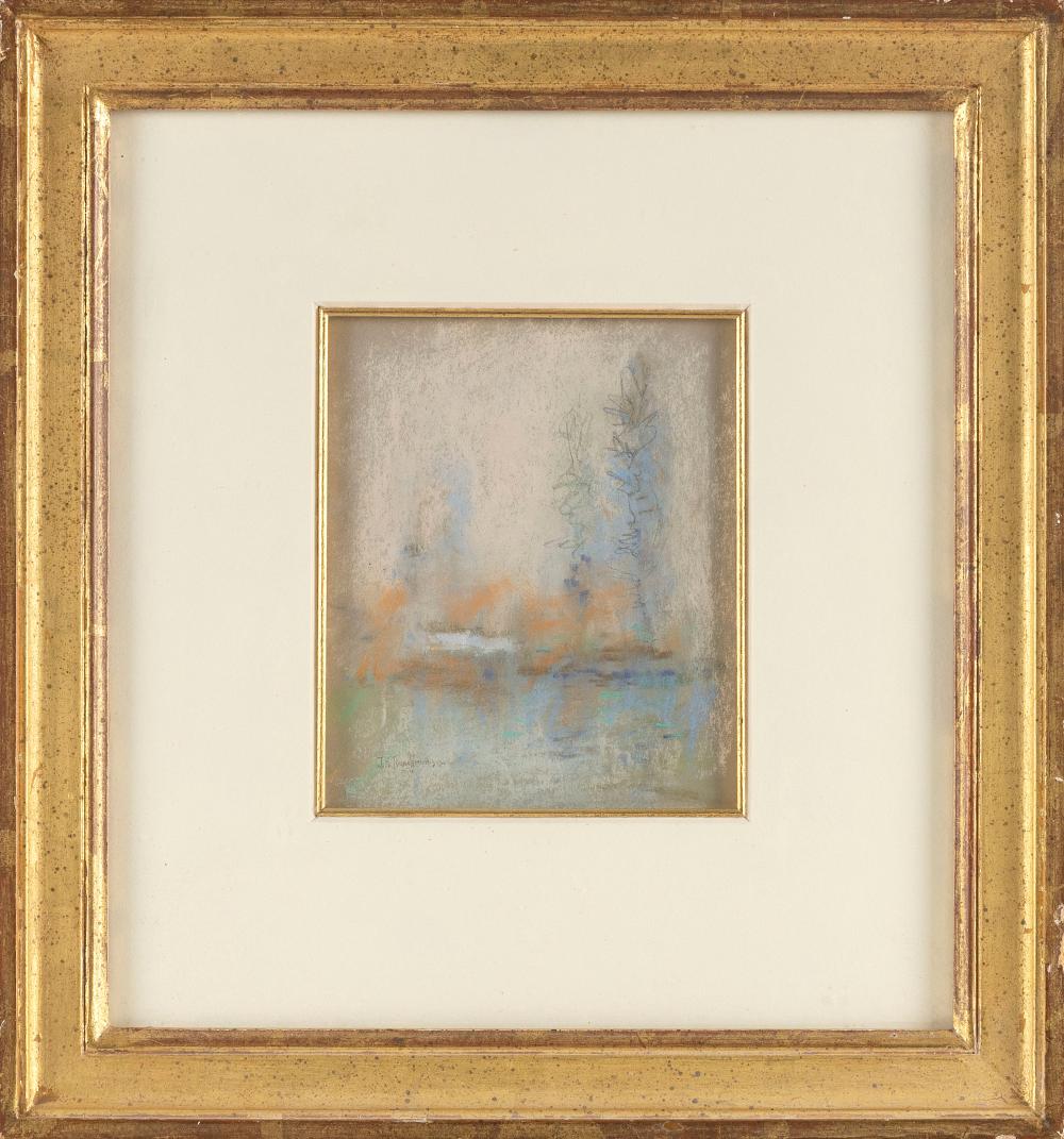 Appraisal: JOHN HENRY TWACHTMAN NEW YORK CONNECTICUT MASSACHUSETTS OHIO - LANDSCAPE