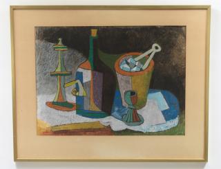 Appraisal: DIEDERICH DIEDER KORTLANG German Mexican - Abstracted Still Life Signed