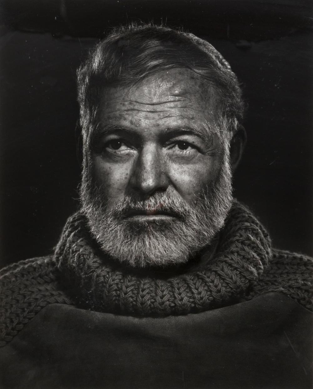 Appraisal: Yousuf Karsh Armenian Canadian - Ernest Hemingway negative creation date