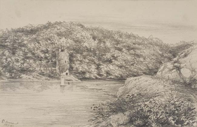 Appraisal: Group of drawings Including pencil landscape drawings by S W