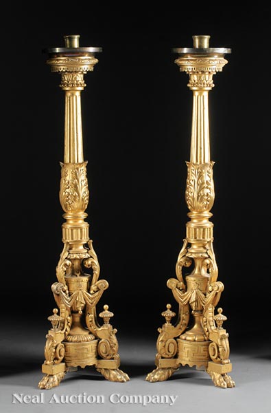 Appraisal: An Antique Regency-Style Brass and Cut Crystal Thirteen-Light Chandelier scrolled