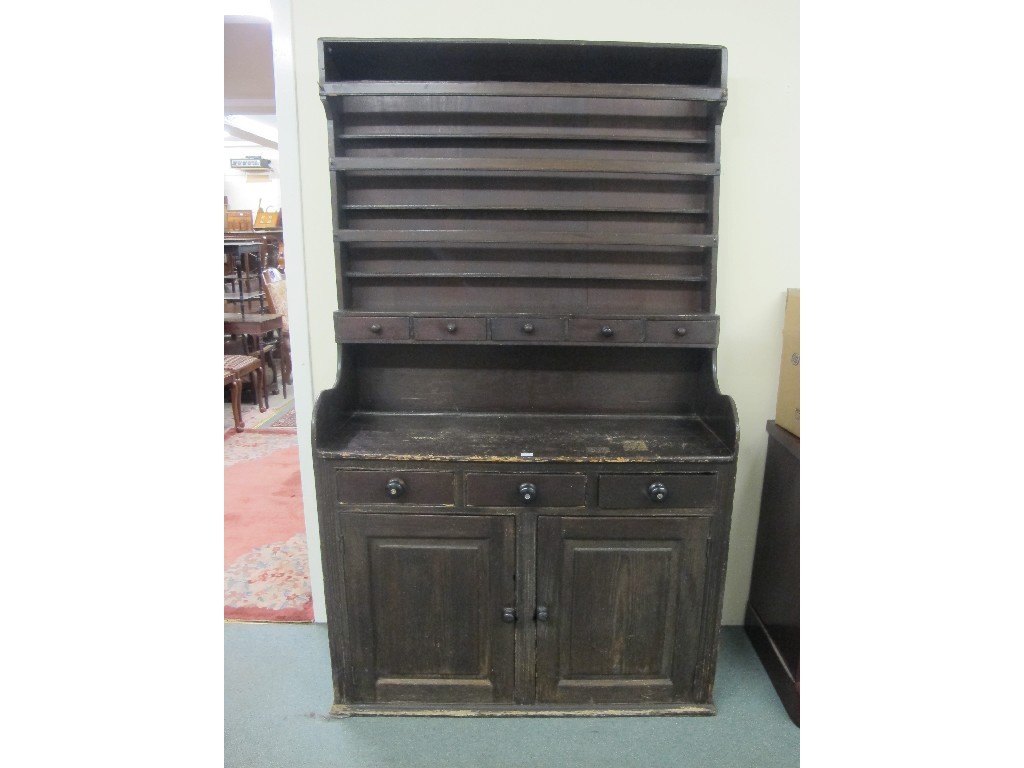 Appraisal: Farmhouse kitchen dresser