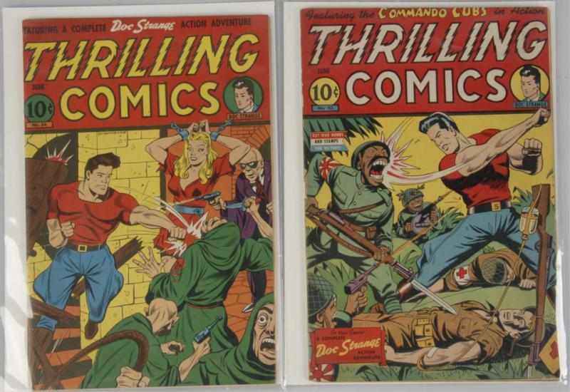 Appraisal: Lot of s Thrilling Comics Description This lot includes issues