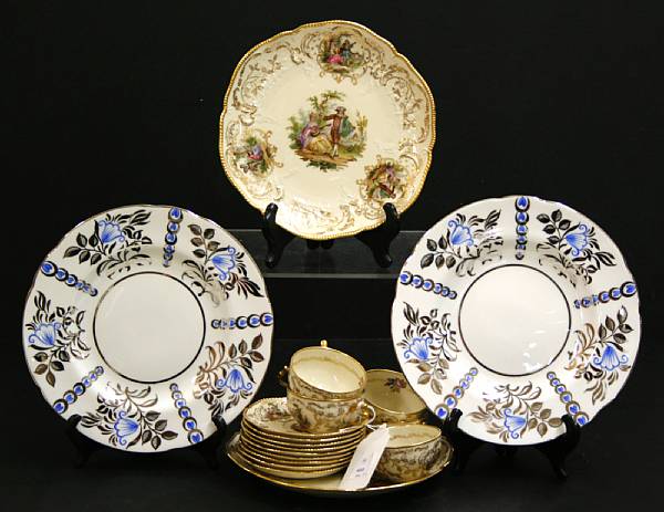 Appraisal: A Rosenthal porcelain part dessert service ten Wedgwood porcelain plates