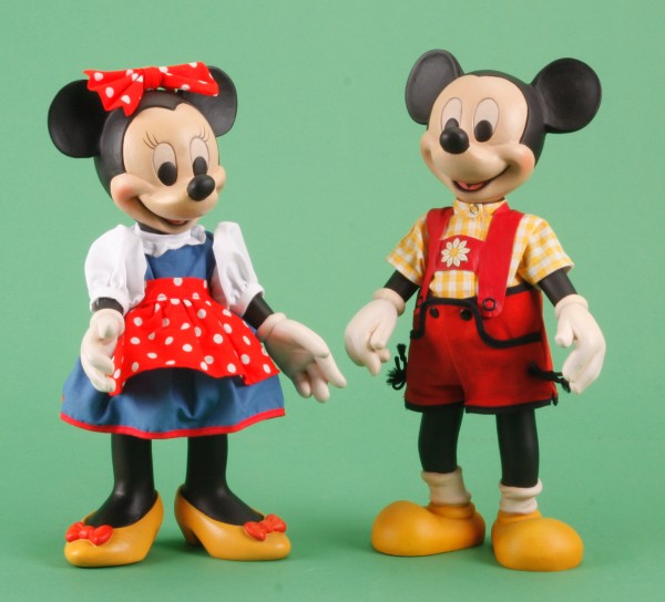 Appraisal: Pair of c Disney Characters Mickey and Minnie Mouse made