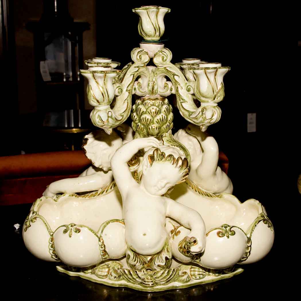 Appraisal: Italian Neoclassical Style Porcelain Centerpiece