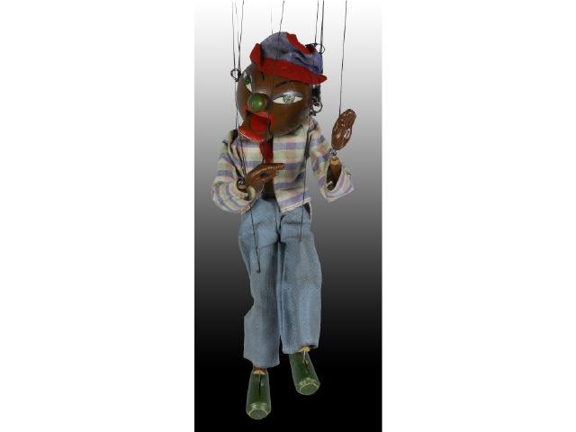 Appraisal: Black Minstrel Pelham Puppet with Original Box Description Original clothing