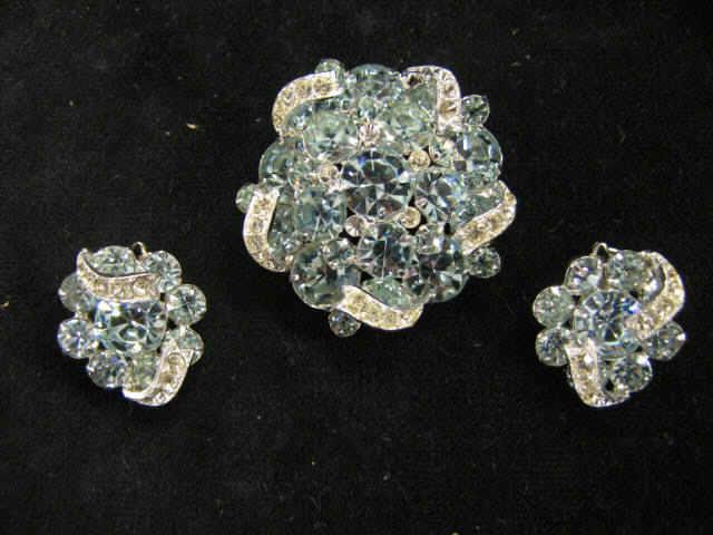 Appraisal: Eisenberg Costume Jewelry Brooch Earrings