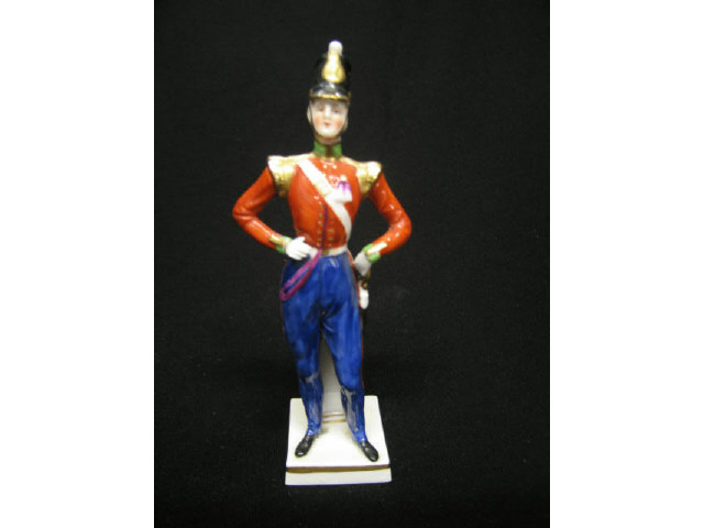 Appraisal: German Porcelain Figurine of a Soldier