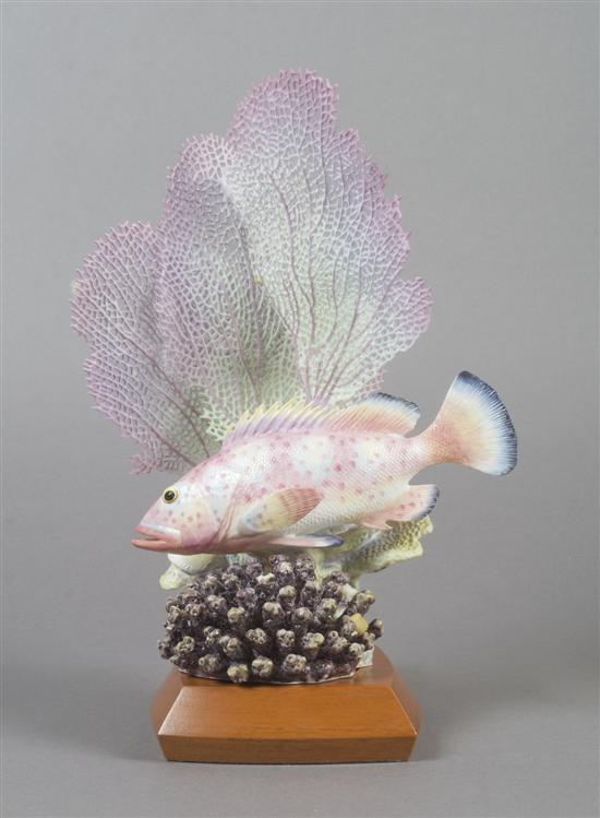 Appraisal: A Royal Worcester Red Hind Fish Height inches