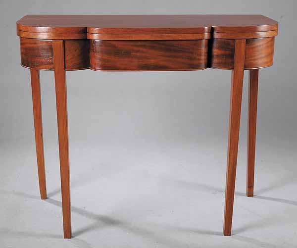 Appraisal: An American Federal Mahogany Card Table lat th early th