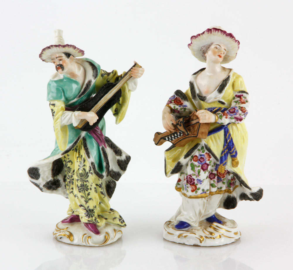 Appraisal: - Pair of Paris Porcelain Figures Pair of Paris porcelain