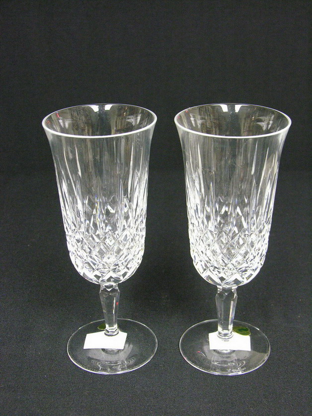 Appraisal: PAIR WATERFORD KELSEY ICED BEVERAGE STEMS Size