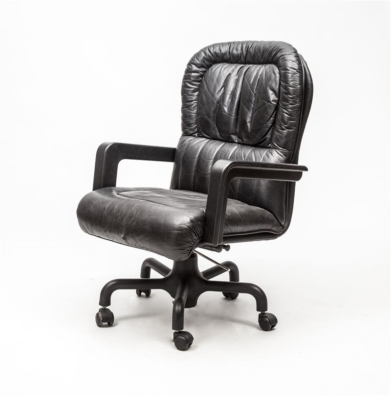 Appraisal: OFFICE CHAIR PACE Leather x x in Estimate -