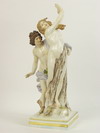 Appraisal: FINE PORCELAIN FIGURINE - Apollo and Daphne after the Bernini