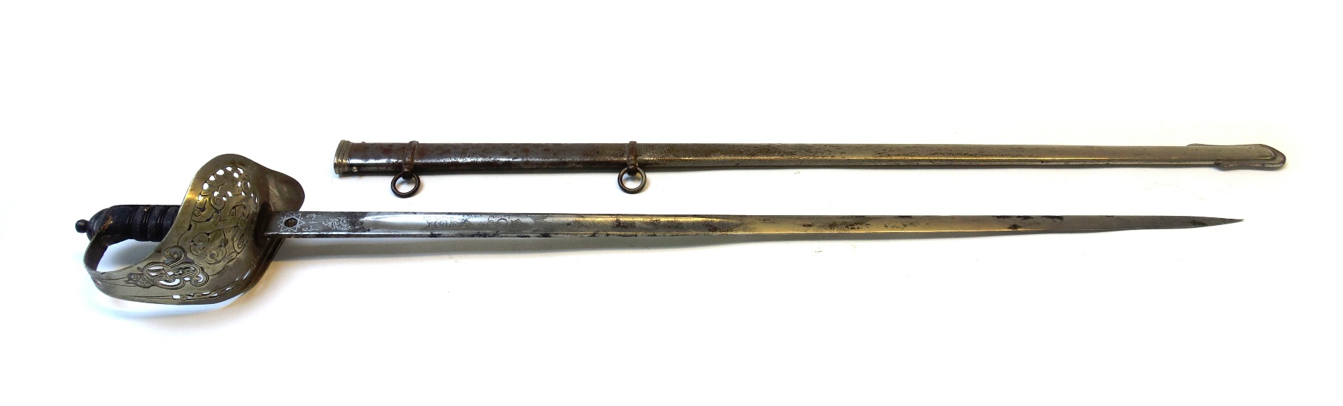 Appraisal: A Georgian officer's sword by J D Scott Son with