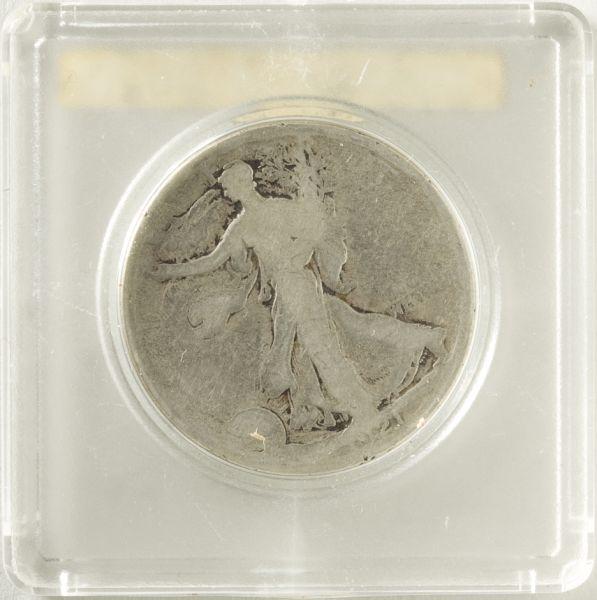 Appraisal: Key -D Walking Liberty Half Dollar AG