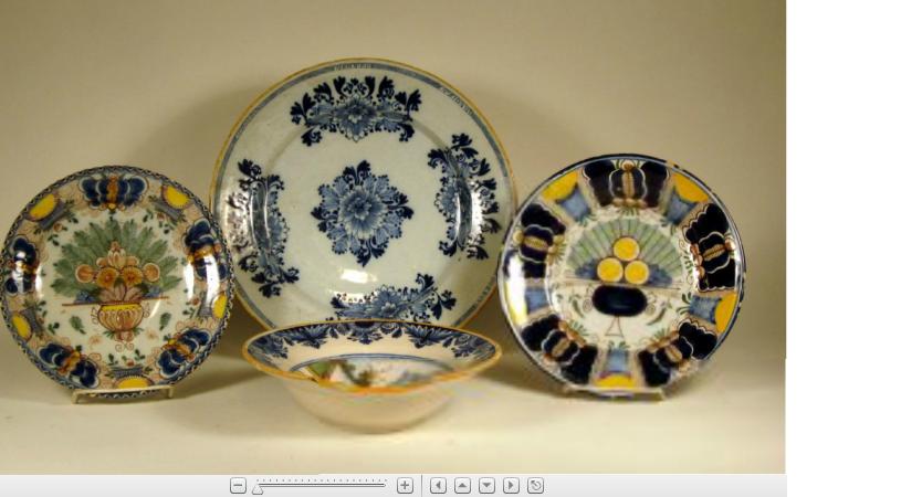 Appraisal: Four Dutch polychrome Delftware late mostly th century