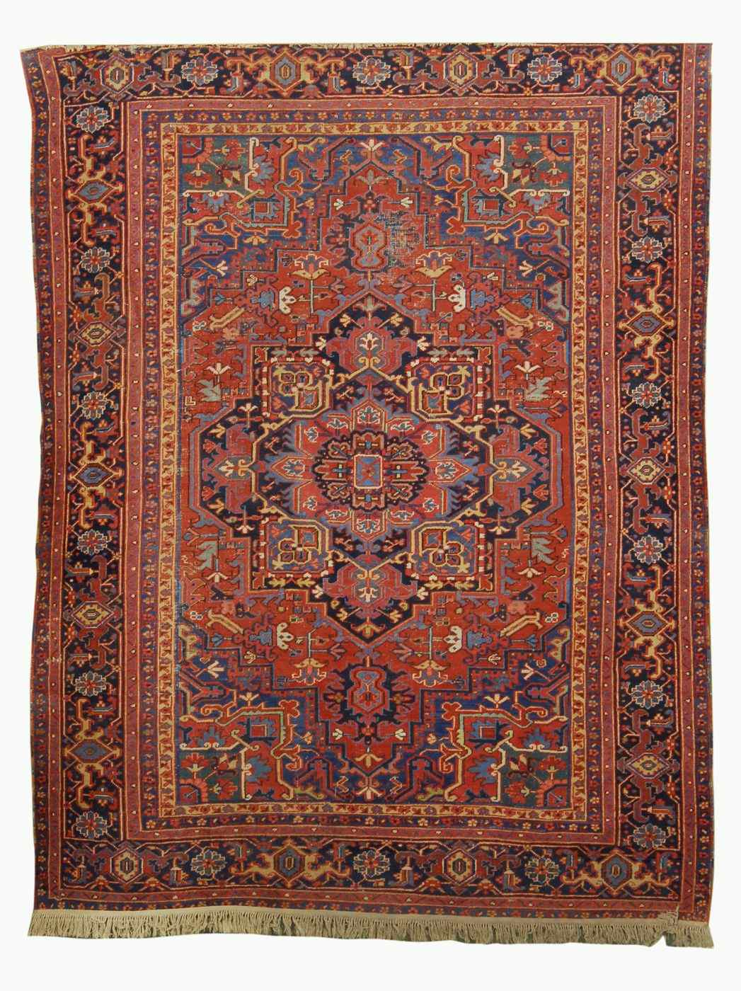 Appraisal: ORIENTAL RUG HERIZ ' x ' '' Gabled medallion of