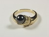 Appraisal: LADY'S RING - K yellow gold and pearl ring a